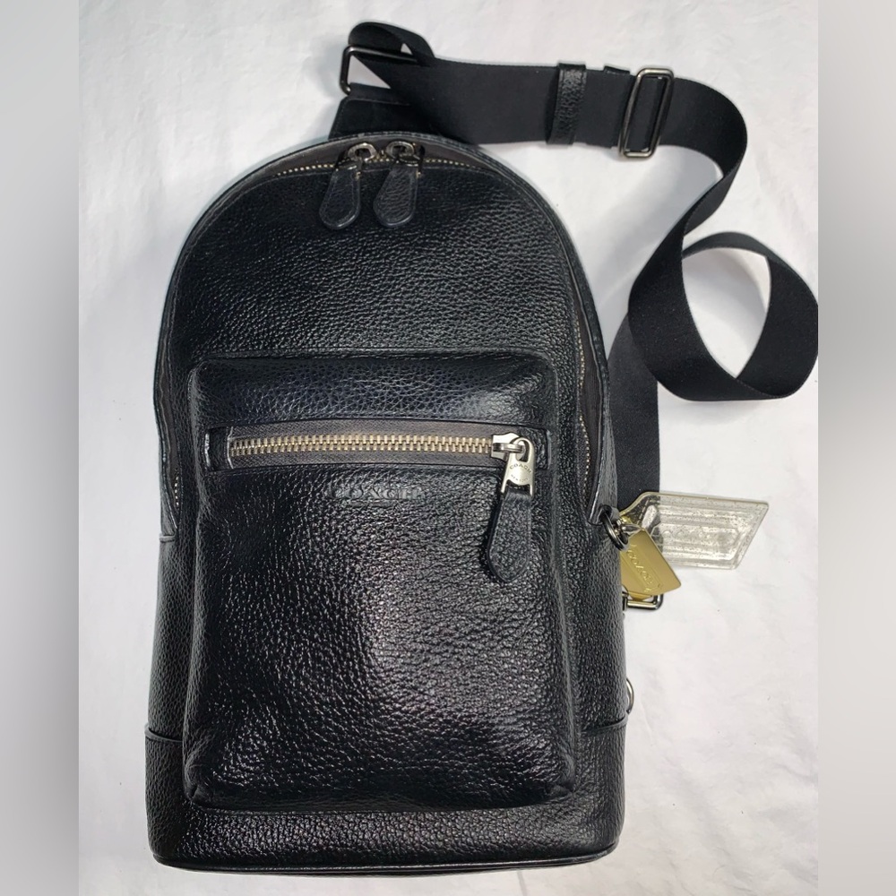 Coach West Pack Bag In Refine Pebble Leather